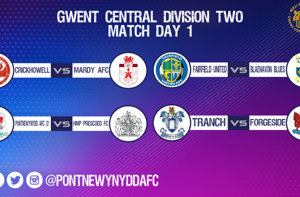 Gwent Central Division Two Matchday 1