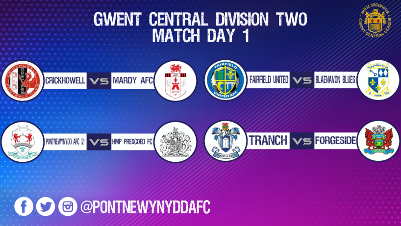 Gwent Central Division Two Matchday 1